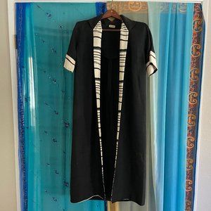 Vintage Raw Silk Short Sleeved Cape Jacket - Circa 1950s